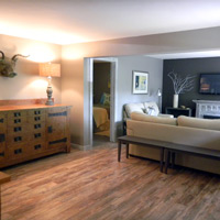Living room at Sled Hill Suite 1